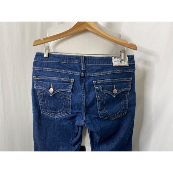 True Religion Women's Jean’s Blue Denim Julie Low Rise Flap Pocket Size 31 X 29 - Picture 7 of 14
